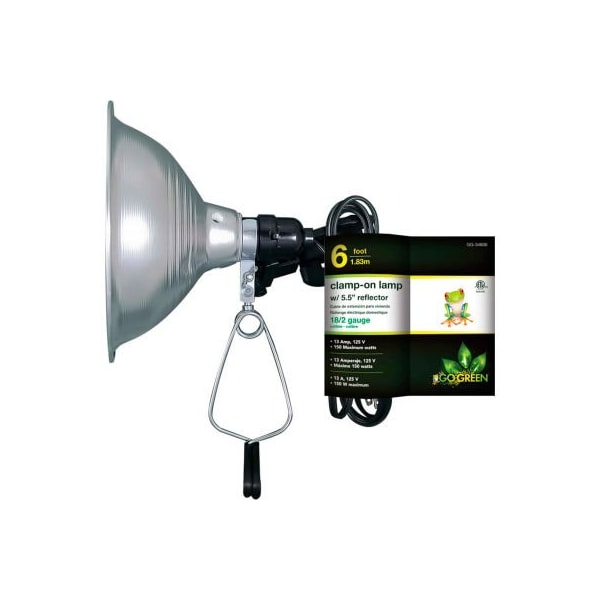 Gogreen GoGreen Power, GG-34806, 5.5" Clamp Light - 6 Ft Cord - Brown GG-34806 - main